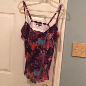 St. Tropez Swimwear Ruffel Front Top